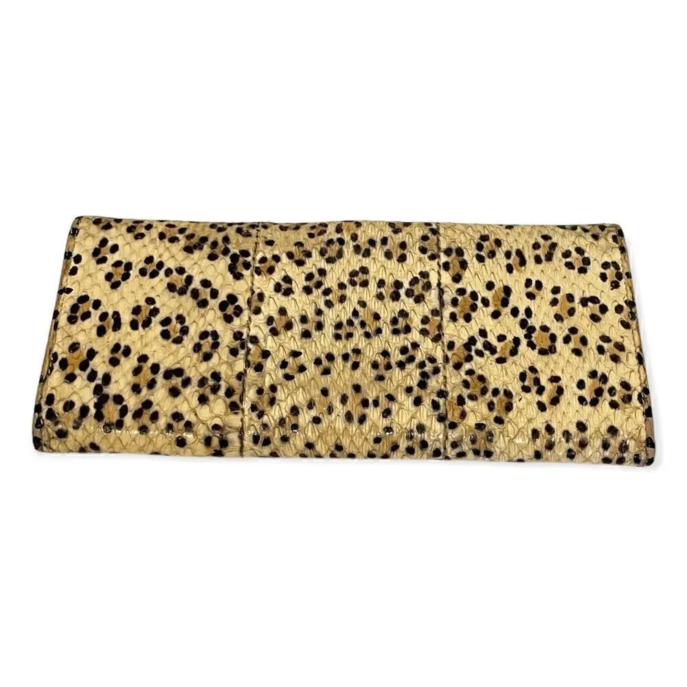 Vintage Fendi Python with Leopard Print Long Wallet - Picture 8 of 15